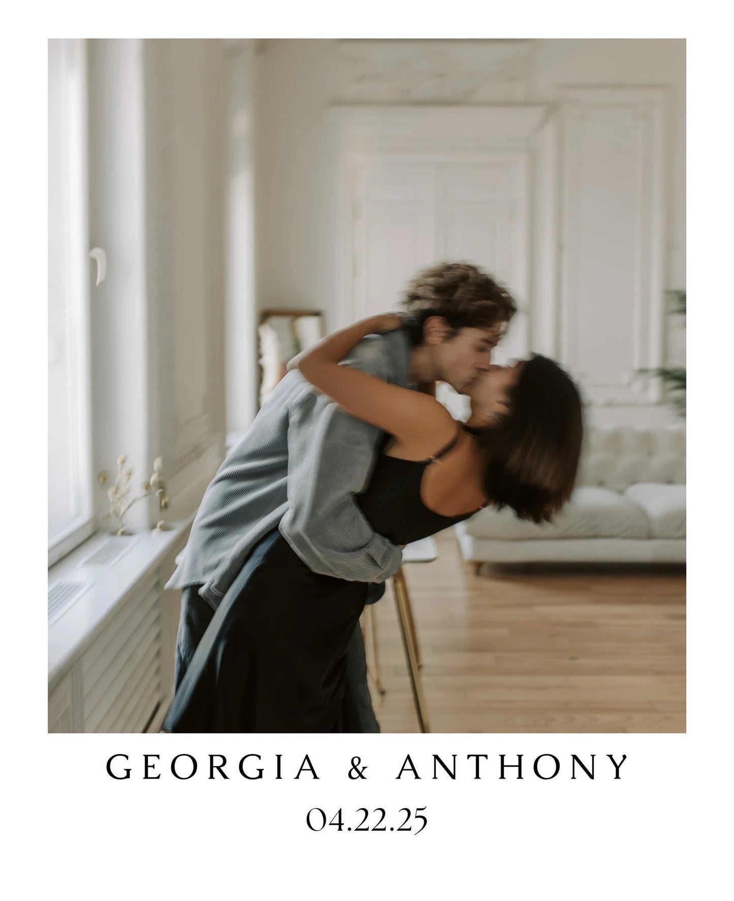 Polaroid Save the Date/Announcement Stationary Magnet Set of 10