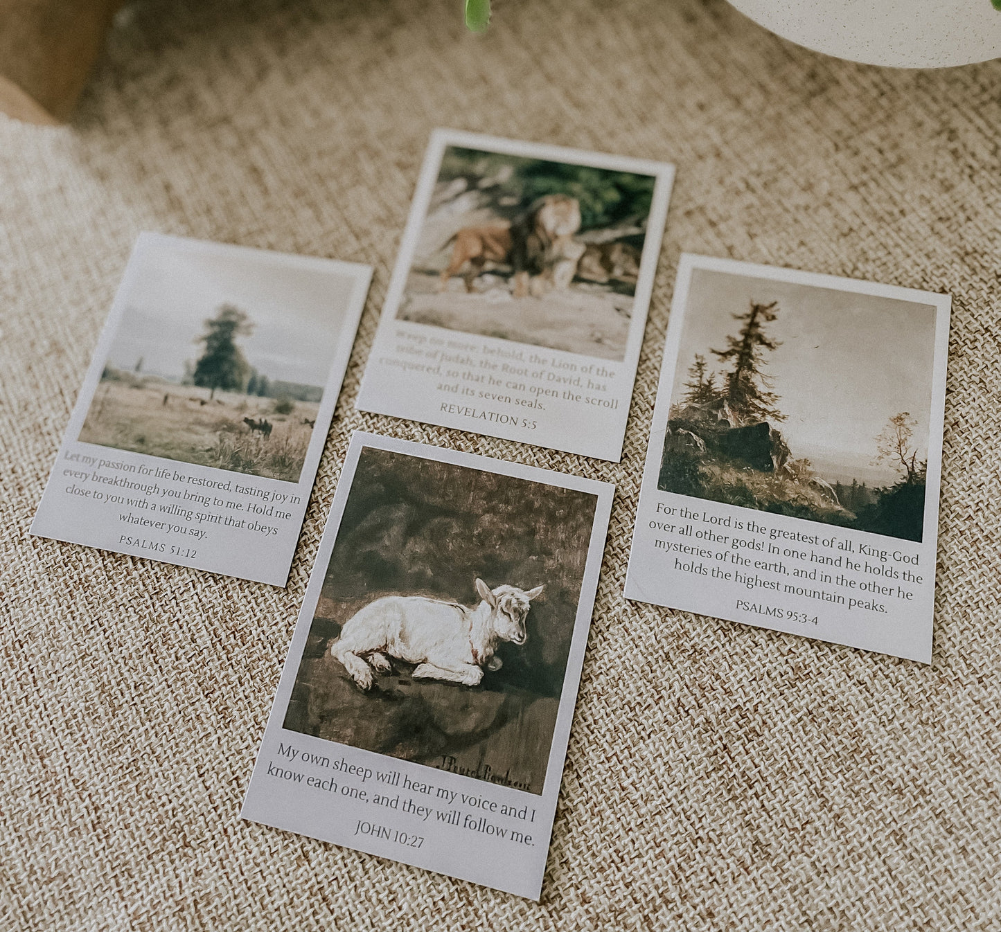 Set of 4 Scripture Art Magnets